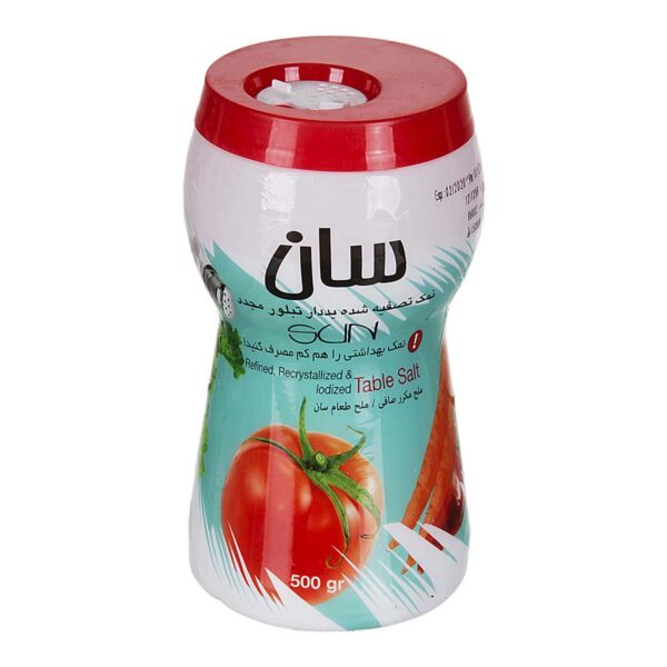 نمک تصفیه شده ید دار سان 500 گرم
