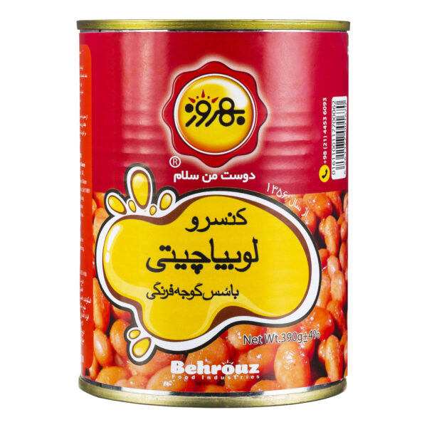 کنسرو لوبیا چیتی بهروز ۳۹۰ گرم