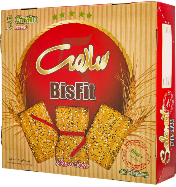 بیسکوئیت 5 غله سلامت 800 گرم