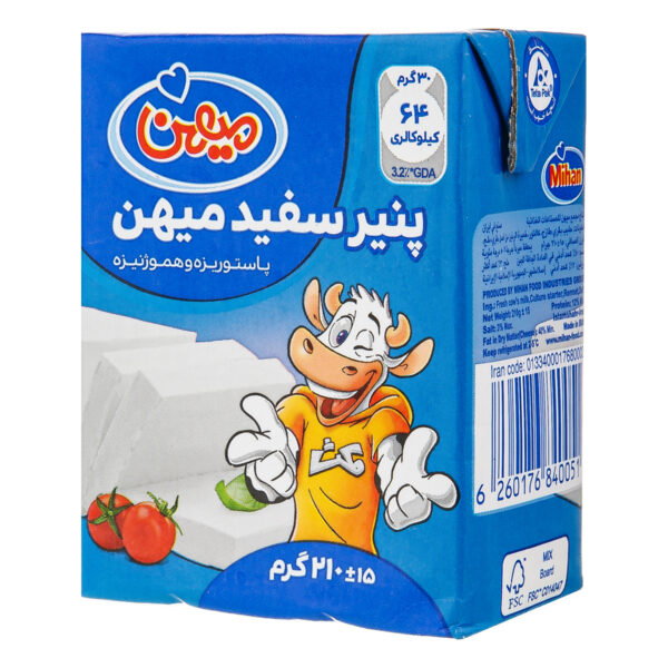 پنیر سفید میهن ۲۱۰ گرم