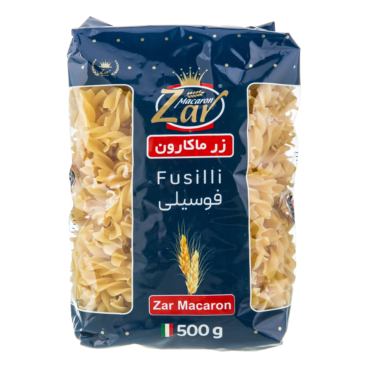 ماکارونی فوسیلی زر ماکارون 500 گرم