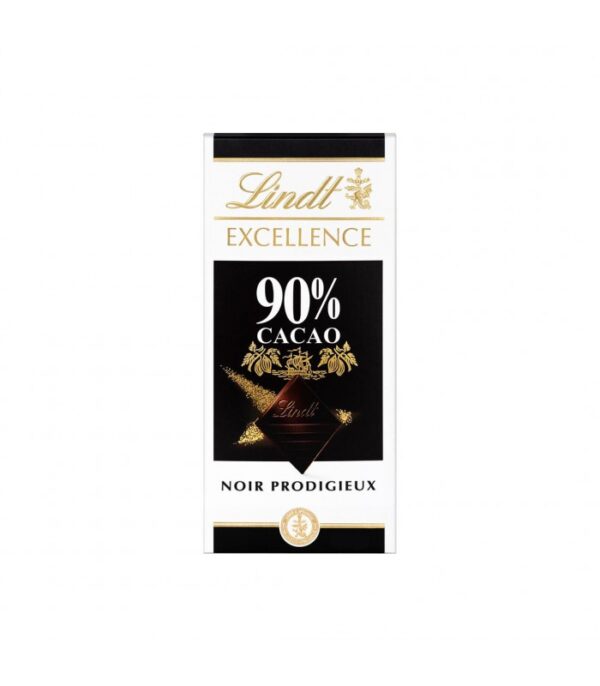 شکلات تخته ای 90% لیندت 100 گرم