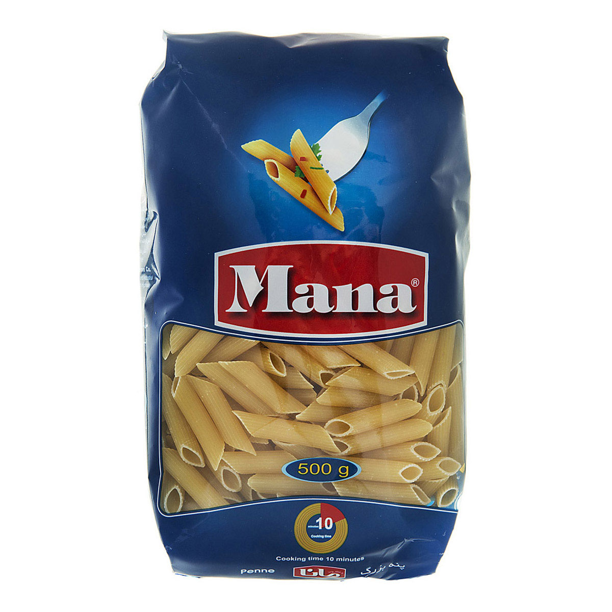 ماکارونی پنه بزرگ مانا 500 گرم