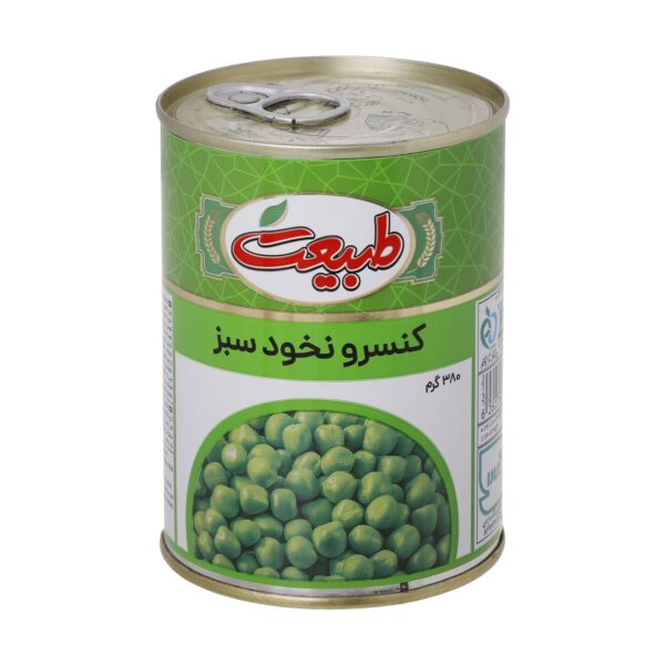 کنسرو نخود سبز طبیعت ۳۸۰ گرم