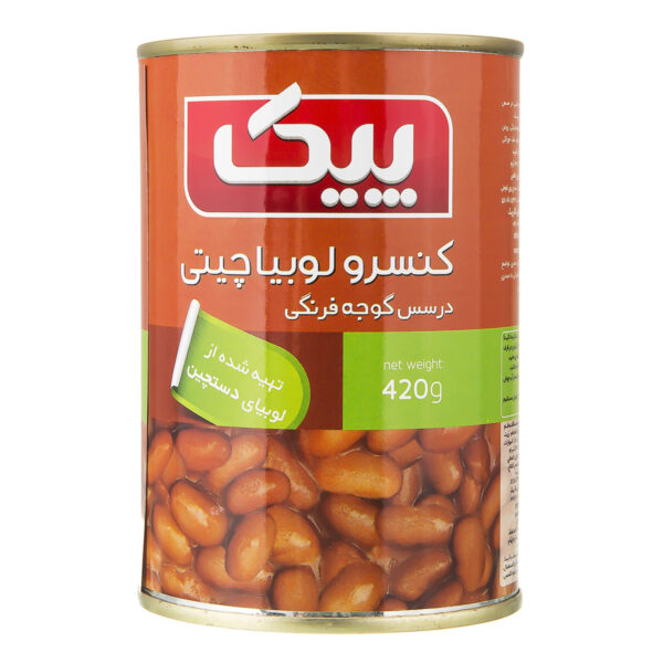 کنسرو لوبیا چیتی پیک ۴۲۰ گرم