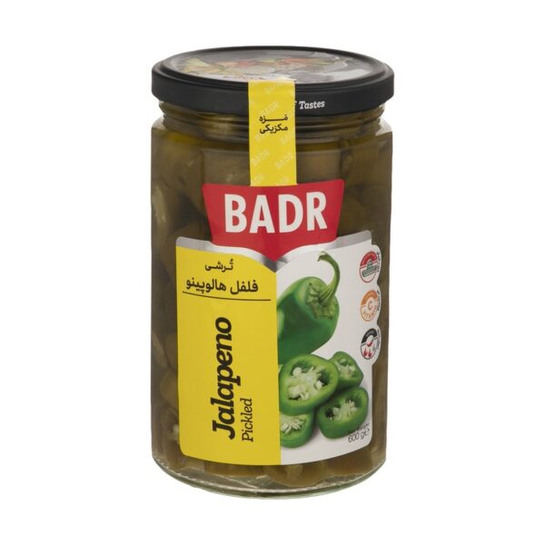 ترشی فلفل هالوپینو بدر 600 گرم