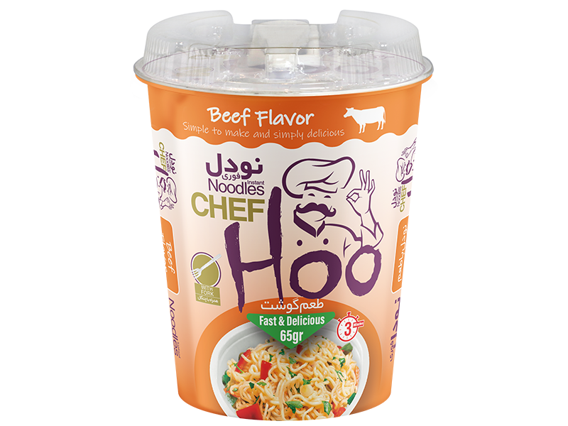 نودل با طعم گوشت شف هو65 گرم