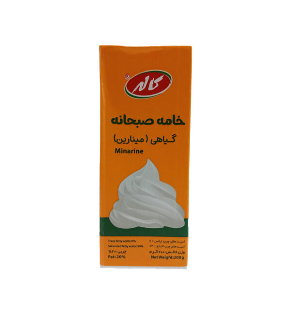 خامه صبحانه گیاهی کاله ۲۰۰ میل