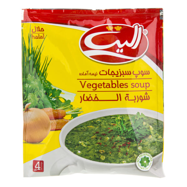سوپ سبزیجات نیمه آماده الیت 4 نفره