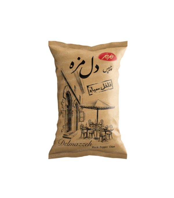 چیپس فلفل سیاه دل مزه مزمز