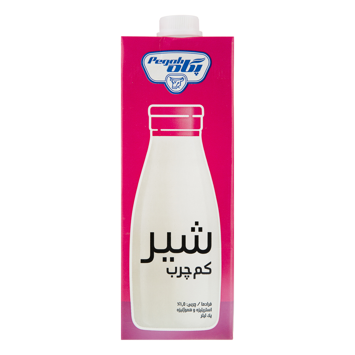 شیر پاکتی کم چرب پگاه 1 لیتر