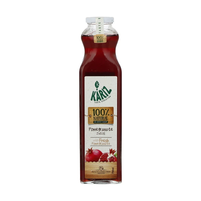 آب انار طبیعی کاریز 750 میل