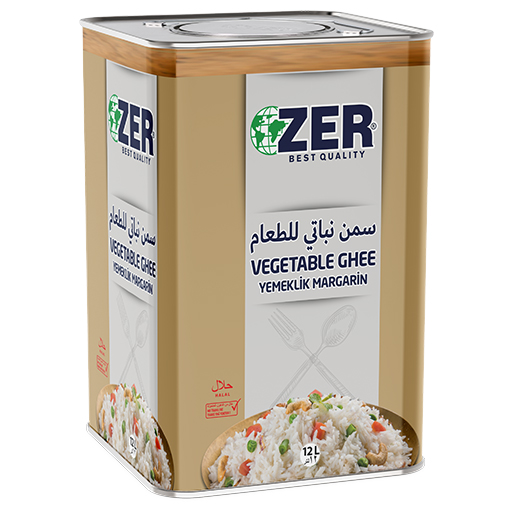 روغن نباتی نیمه جامد زر 12 کیلویی